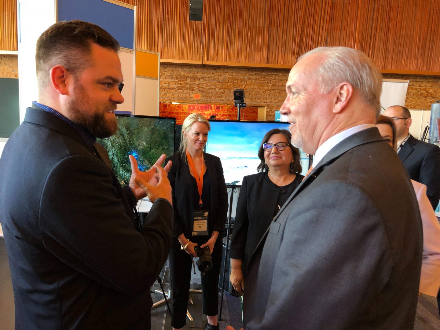 BC Premier John Horgan Charles Lavigne LlamaZOO